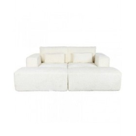 Divano Home ESPRIT Crema Scandi 220 x 158 x 91 cm