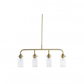 Lampadario DKD Home Decor Dorato Metallo Cristallo 50 W 84 x 17 x 24 cm