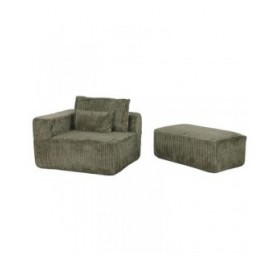 Divano Home ESPRIT Verde Scandi 220 x 158 x 91 cm