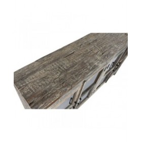 Credenza Home ESPRIT Bianco Marrone Legno Riciclato 170 x 40 x 90 cm