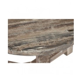 Tavolo aggiuntivo Home ESPRIT Bianco Marrone 45 x 45 x 45 cm