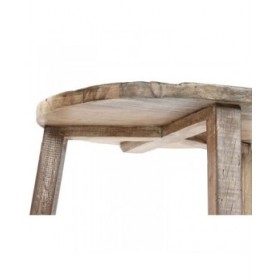 Tavolo aggiuntivo Home ESPRIT Bianco Marrone 45 x 45 x 45 cm