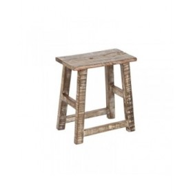 Tavolo aggiuntivo Home ESPRIT Bianco Marrone 45 x 25 x 51 cm