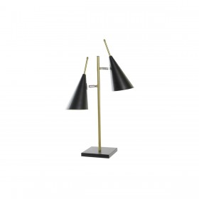 Lampada da tavolo DKD Home Decor Nero Dorato Metallo 25 W 220 V 38 x 16 x 64 cm