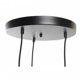Lampadario DKD Home Decor 43 x 43 x 100 cm Nero Marrone Bambù 50 W