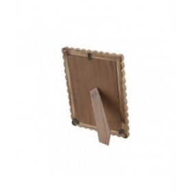 Cornice Portafoto Home ESPRIT Naturale Cristallo Legno di mango