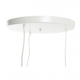 Lampadario DKD Home Decor Bianco Marrone Chiaro 220 V 50 W (38 x 38 x 75 cm)