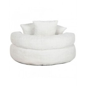 Poltrona Home ESPRIT Bianco 104 x 104 x 50 cm