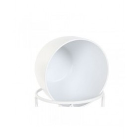 Vaso Home ESPRIT Bianco Metallo Città 38 x 38 x 80 cm (3 Pezzi)