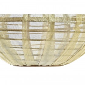 Lampadario DKD Home Decor Naturale Dorato Marrone Bambù 50 W (42 x 42 x 26 cm)