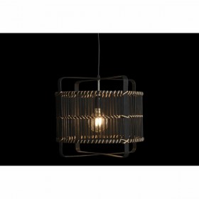 Lampadario DKD Home Decor Nero Bambù 50 W 40 x 40 x 35 cm
