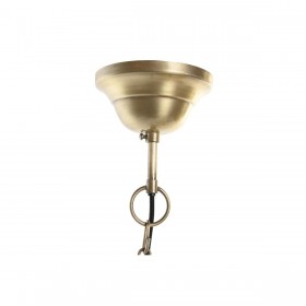Lampadario DKD Home Decor Marrone Dorato Ferro Legno di mango 50 W 43 x 43 x 31 cm