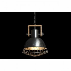 Lampadario DKD Home Decor 31 x 31 x 48 cm Dorato Marrone Ferro Legno di mango 50 W