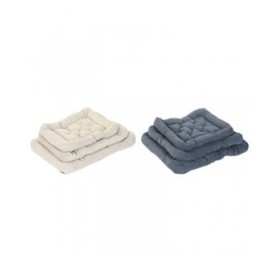 Letto per animali domestici Home ESPRIT Beige Grigio Crema Grigio scuro 72 X 60 X 9 CM 2 Unità
