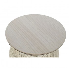 Tavolino da Caffè DKD Home Decor Nero Naturale Metallo Ferro Legno MDF 30 x 40 cm 54 x 54 x 40 cm