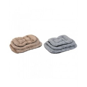 Letto per animali domestici Home ESPRIT Marrone Grigio Cammello Grigio chiaro Grigio scuro 90 X 63 X 10 CM 2 Unità