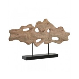 Statua Decorativa Home ESPRIT Nero Marrone Chiaro Moderno 74 X 9 X 42 CM