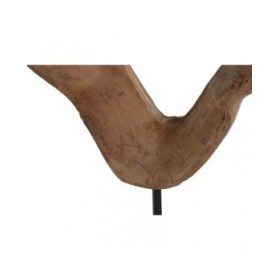 Statua Decorativa Home ESPRIT Marrone Nero Moderno 22 X 9 X 44 CM