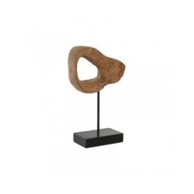 Statua Decorativa Home ESPRIT Marrone Nero Moderno 20 x 9 x 34 cm
