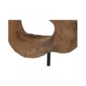 Statua Decorativa Home ESPRIT Marrone Nero Moderno 20 x 9 x 34 cm