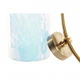 Vaso DKD Home Decor Azzurro Dorato Metallo Cristallo Mediterraneo 19 x 15 x 33 cm