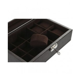 Scatola-Portagioie Home ESPRIT Marrone Marrone scuro Poliuretano 25 x 16 x 8,5 cm