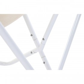 Poltrona da giardino DKD Home Decor Bianco Nero Ferro 74 x 65 x 90 cm