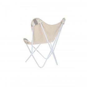 Poltrona da giardino DKD Home Decor Bianco Grigio 74 x 65 x 90 cm