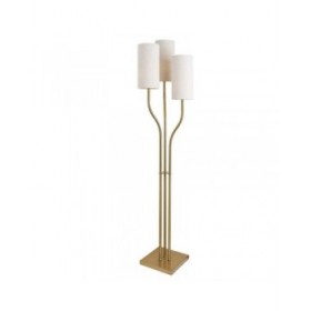 Lampada da Terra Home ESPRIT Beige Dorato