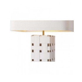 Lampada da tavolo Home ESPRIT Bianco Dorato