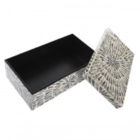 Scatola-Portagioie DKD Home Decor Madreperla Moderno (36 x 20 x 13 cm)