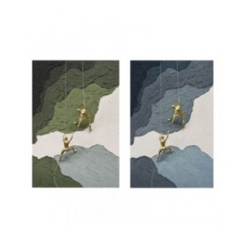 Quadro Home ESPRIT Marrone Verde Moderno 80 x 3,5 x 120 cm (2 Unità)