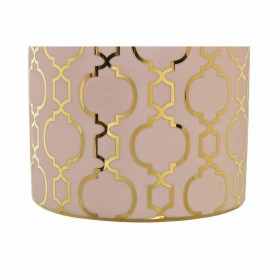 Vaso DKD Home Decor Rosa Dorato Porcellana Orientale Cromato 17 x 17 x 32 cm
