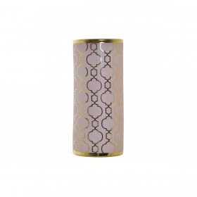 Vaso DKD Home Decor Rosa Dorato Porcellana Orientale Cromato 14 x 14 x 32 cm