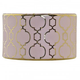 Vaso DKD Home Decor Rosa Dorato Porcellana Orientale Cromato 18 x 18 x 16 cm
