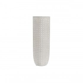 Vaso DKD Home Decor 17 x 10 x 47 cm Bianco Resina Moderno