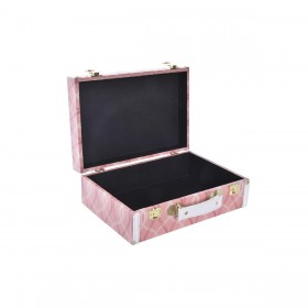 Set di Scatole Decorative DKD Home Decor Tela Legno (40 x 31 x 15 cm)