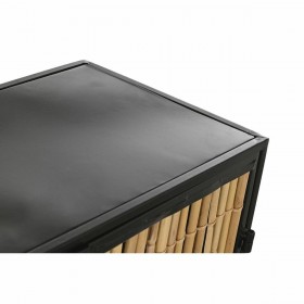 Credenza DKD Home Decor Nero Naturale Metallo 65 x 35 x 130,5 cm