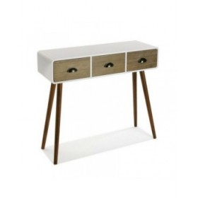 Ingresso con 3 Cassetti Versa 30 x 80,5 x 90 cm 0,3 x 0,805 x 0,9 cm Bianco