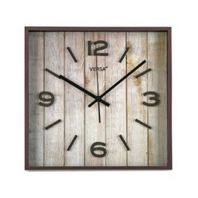 Orologio da Parete Versa Marrone Plastica Escandinavo/Nórdico 4,1 x 28 x 28 cm