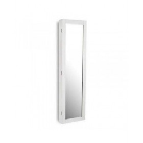 Specchio da parete Versa Bianco Legno MDF Minimalista 10 x 120 x 30 cm