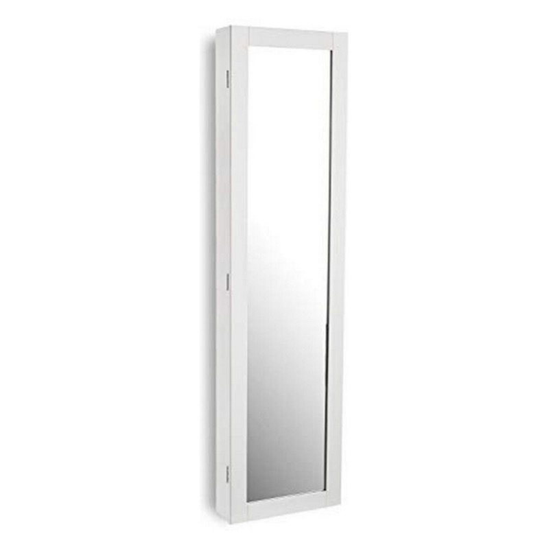 Specchio da parete Versa Bianco Legno MDF Minimalista 10 x 120 x 30 cm
