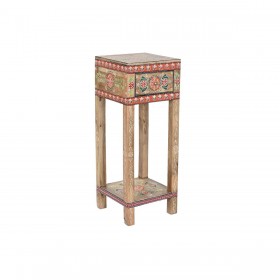 Tavolo aggiuntivo DKD Home Decor Multicolore Naturale Legno di mango 30,5 x 31 x 80,5 cm