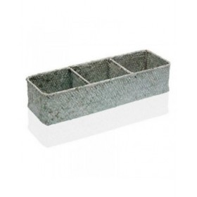 Scatola con scomparti Versa Alghe marine (12 x 8 x 36 cm)