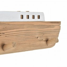 Appendiabiti da parete DKD Home Decor 91 x 8,5 x 20 cm Naturale Legno Barco