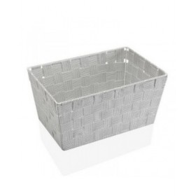 Cestino Multiuso Versa 20 x 15 x 30 cm Bianco Nero
