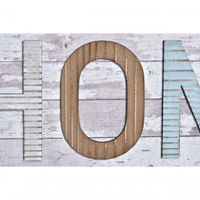 Appendiabiti da parete DKD Home Decor Legno Metallo Spiaggia 45 x 5 x 23 cm (2 Unità)