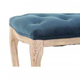 Panca DKD Home Decor Poliestere Velluto Legno d'albero della gomma Verde (110 x 37 x 49 cm)