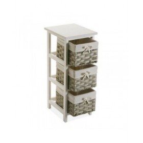 Cassettiera multiuso Versa Pompei 29 x 62 x 25 cm Bianco