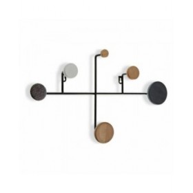 Appendiabiti Versa Metallo Legno Resina Legno MDF (30 x 8 x 52 cm)